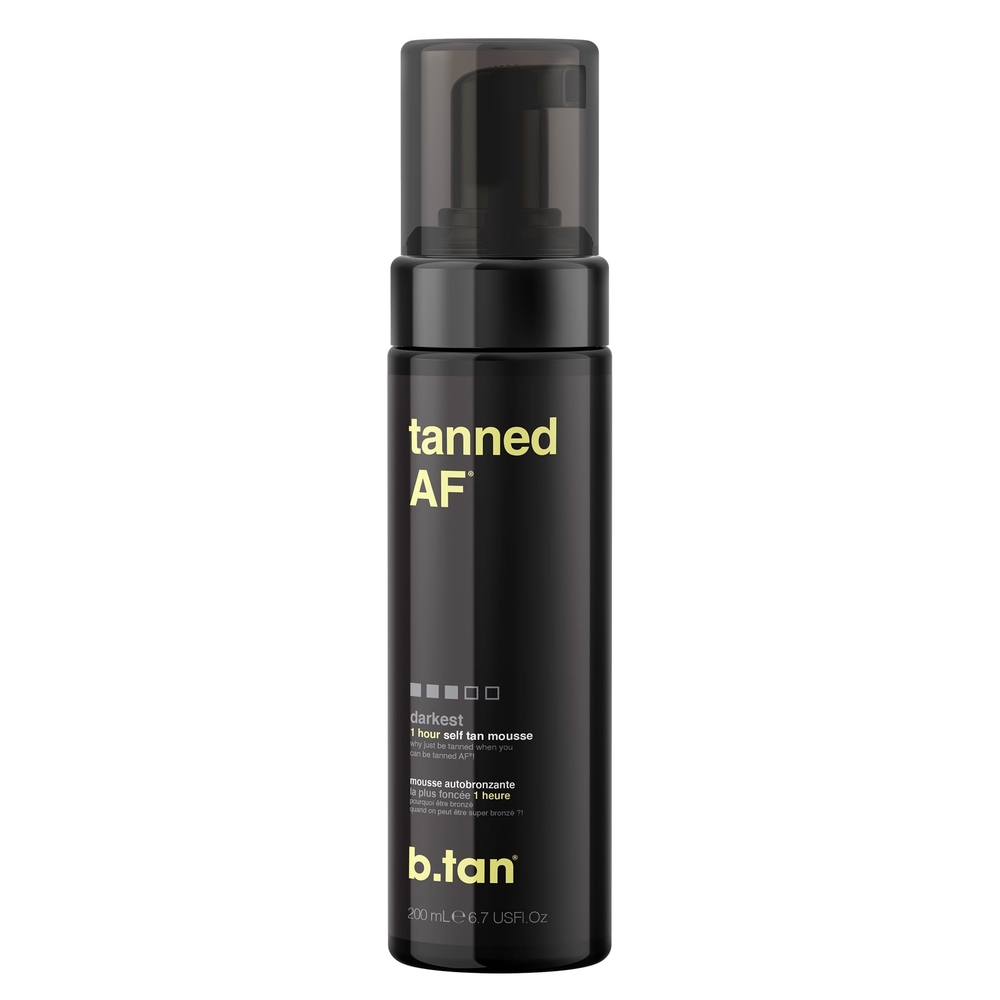 b.tan Tanned AF Darkest Self Tan Mousse Express 1 Hour